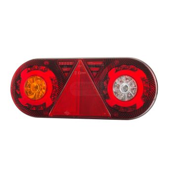 Left rear combined lamp with reflective triangle left - 6 functions HORPOL