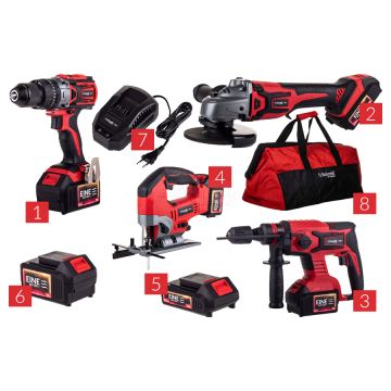 Sada elektrického náradia č. 5, 8-dielna Schmith