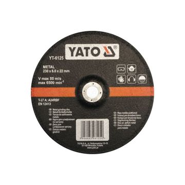 Brúsna kotúčová doska na kov YATO 230x6,0x22 mm 5 ks