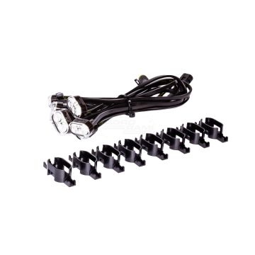 Sada 8 univerzálnych pracovných lámp HORPOL na osvetlenie pracovného priestoru strojov HORPOL