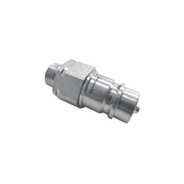 Hydraulic quick connector, plug M18x1.5, external thread EURO