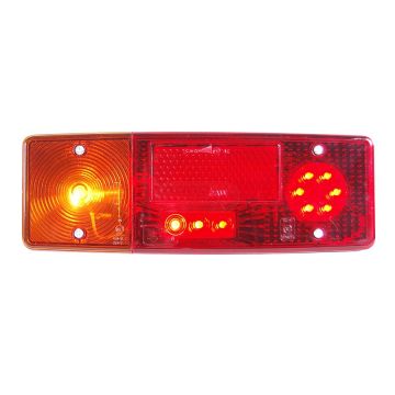 Ľavé zadné kombinované svetlo, hybridné, 12V–24V, s osvetlením ŠPZ, odrazkou a káblom 200 cm WAŚ