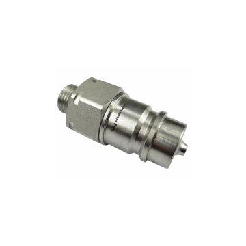 Hydraulic quick connector, plug M16x1.5, external thread EURO