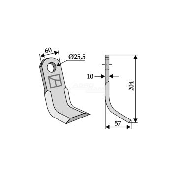 NŮŽ TYPU Y 55202 IND