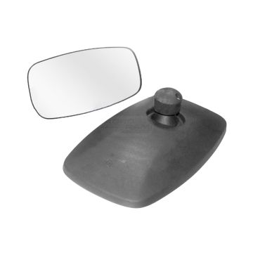 Univerzální vyhřívané zrcadlo 24 V s knoflíkem 320x170 mm LS0320E