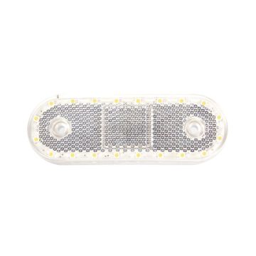 Feu de gabarit avant combiné LED, 12V–24V, avec réflecteur et câble de 22 cm WAŚ