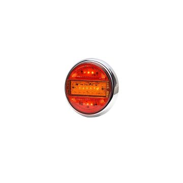 Rear LED combination lamp, 12V–24V, with indicator and 200 cm cable WAŚ