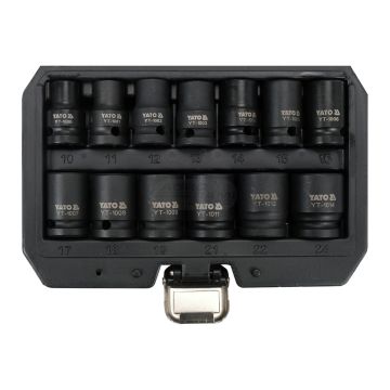 Sada nástrčných kľúčov na rázové použitie YATO 1/2" 13 ks