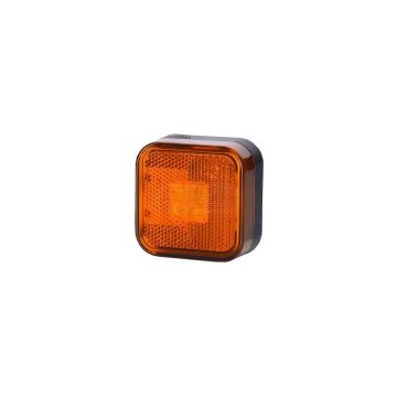 Square outline light with reflector – orange HORPOL