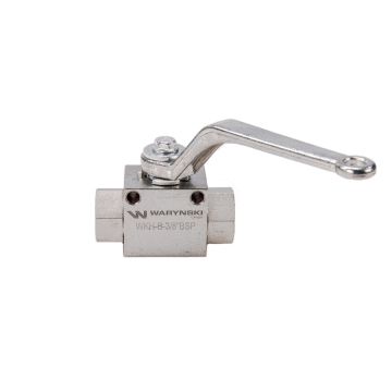 2-way hydraulic ball valve 2/2-3/8"BSP with mounting holes 500 bar