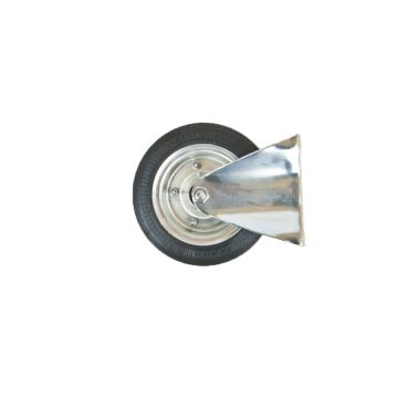 Roue fixe en métal caoutchouté 180x44 KMG KMG-180 PRODUIT POLONAIS