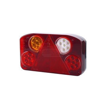 Ľavá zadná kombinovaná lampa s reflexným trojuholníkom HOR 68 (LED verzia III, bez osvetlenia evidenčného čísla) HORPOL