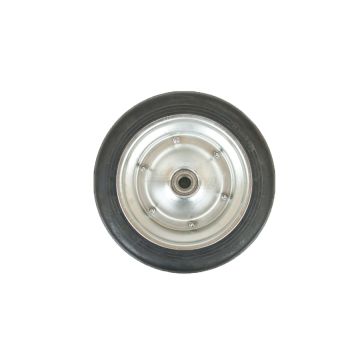 Koło metalowe gumowane z łożyskiem kulkowym fi 20 300x70 KMG