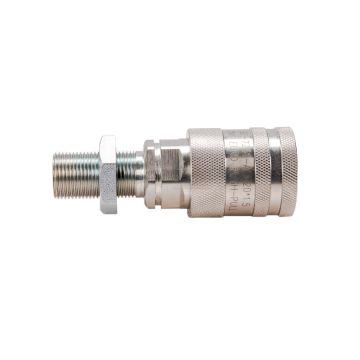 Hydraulic quick connector, long socket M20x1.5, external thread EURO PUSH-PULL (ISO 7241-A)