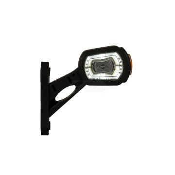LED three-function outline lamp HOR 101, left, 12/24 V, with short boom and reversing sensor HORPOL