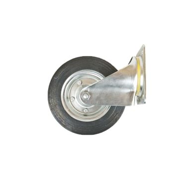 Vystužené pogumované otočné kovové koleso 200x40 KMG KMG-200/3/1 POĽSKÝ VÝROBOK