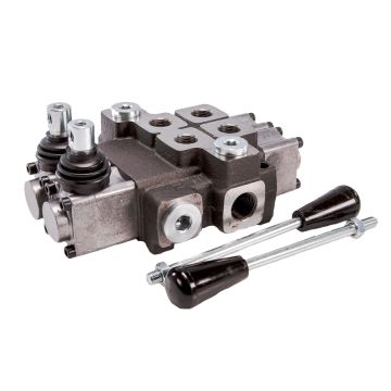 2-sekční hydraulický rozvaděč, max. průtok 40L, 1 sekce se západkou W-ROZ40L/2X1Z WARYŃSKI Waryński