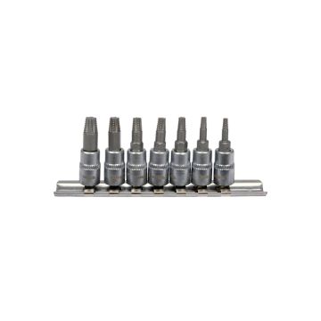 Sada bitov na opracované skrutky TORX YATO 7 ks