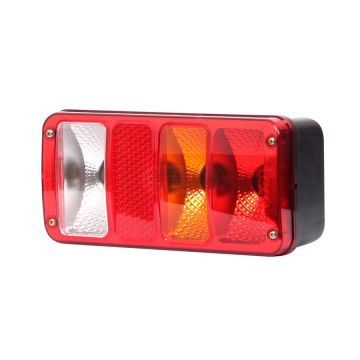 Right rear combination lamp with reflector, 12/24V, with side license plate light WAŚ