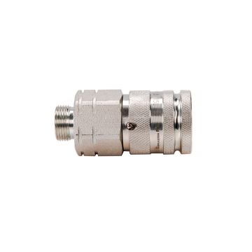 Hydraulic Quick Coupler Dry Break Socket M22x1.5 15L External Thread ISO16028