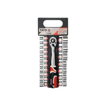 Sada nástrčných kľúčov s ráčnou YATO 8-32 19 ks