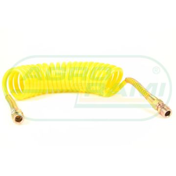 PUR M22 spirálový kabel /žlutý/