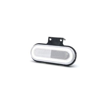 Feu de position avant LED, 12V–24V, avec néon et câble de 22 cm WAŚ