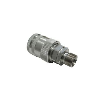 Hydraulic quick connector, socket M20x1.5, external thread EORO PUSH-PULL