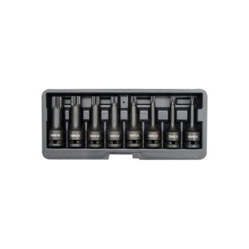 Sada rázových L-kľúčov, drážka, 8 kusov