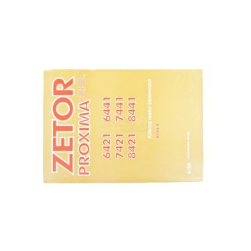 katalóg PROXIMA 6421/8441 6/08 POĽSK 222212475 Zetor