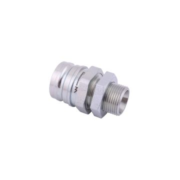 Brake quick connector plug external thread