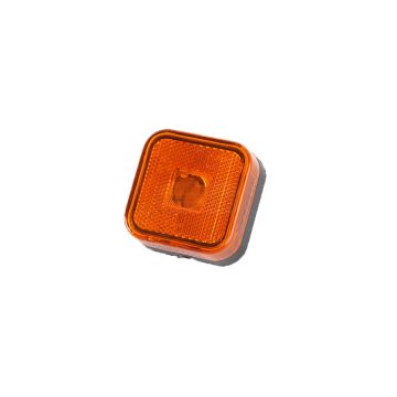 Štvorec obrysové svetlo s odrazkou - oranžové HORPOL