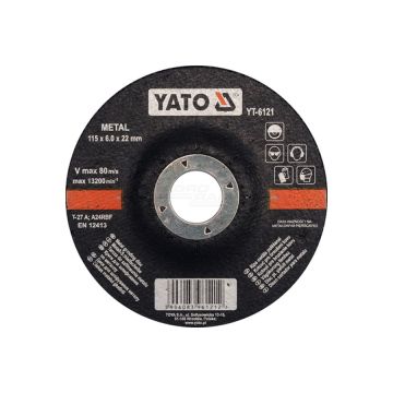 Brúsna kotúčová doska na kov YATO 115X6,0X22 mm 5 ks