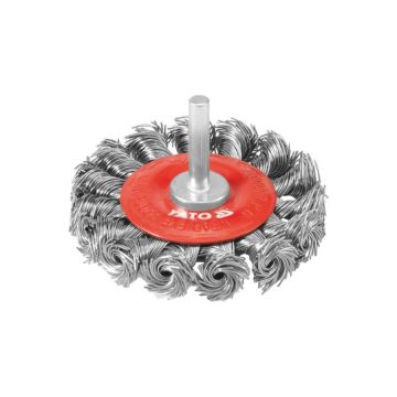 Diskový kartáč so závitom pletený drôt YATO FI 75 mm
