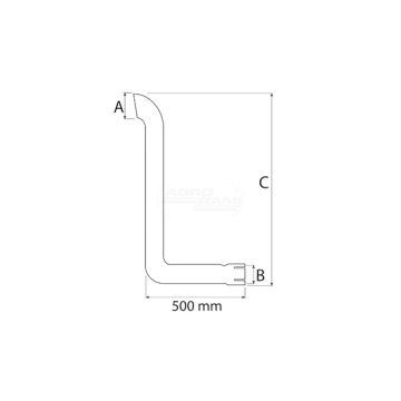 Trubka tlumiče 54/166-88