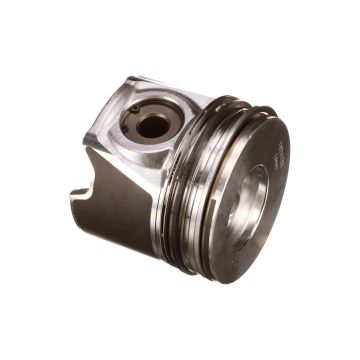 Piston set with rings