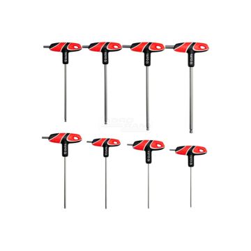 Sada hriadeľových kľúčov s rukoväťou (s guľkou) HEX YATO 8 ks