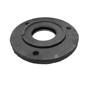 Large cast iron lid with a hole