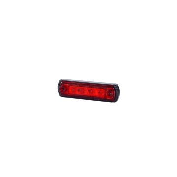 Outline light with straight rubber base – red HORPOL