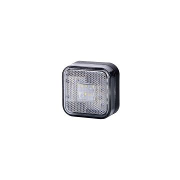 Square outline light with reflector – white HORPOL
