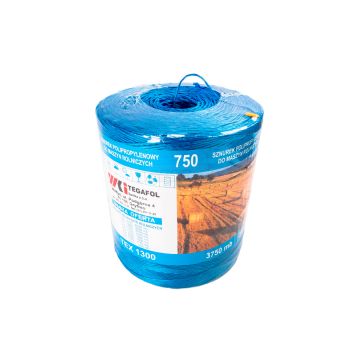 Zemědělský provaz 3750 m TEX1300 TEGAFOL modrý 5 kg