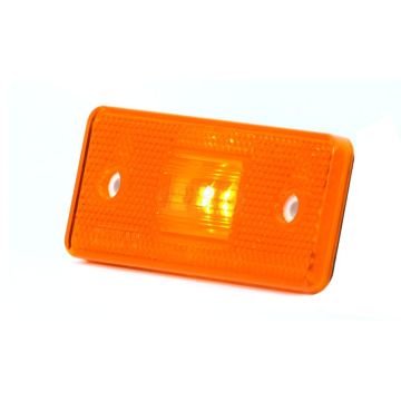 Feu combiné de position latérale LED avec dispositif réfléchissant, 12V–24V, avec câble de 22 cm   WAŚ