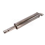 Round silencer bent outlet INOX