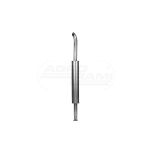 Round silencer long bent outlet INOX