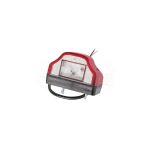 HOR47 license plate lamp, red LED 12/24V