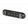 Krátka Slim obrysová lampa HOR88G-GRAPHITE predné obrysové svetlo LED12/24V kábel 2x0,75-0,5mb