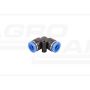 Plastic quick connector, fi-8 elbow