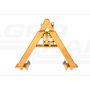 Three-point hitch triangle, category 0, for tools weighing max. 500 kg
