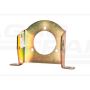 Grain cleaning fan shaft bearing bracket