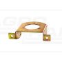 Grain cleaning fan shaft bearing bracket